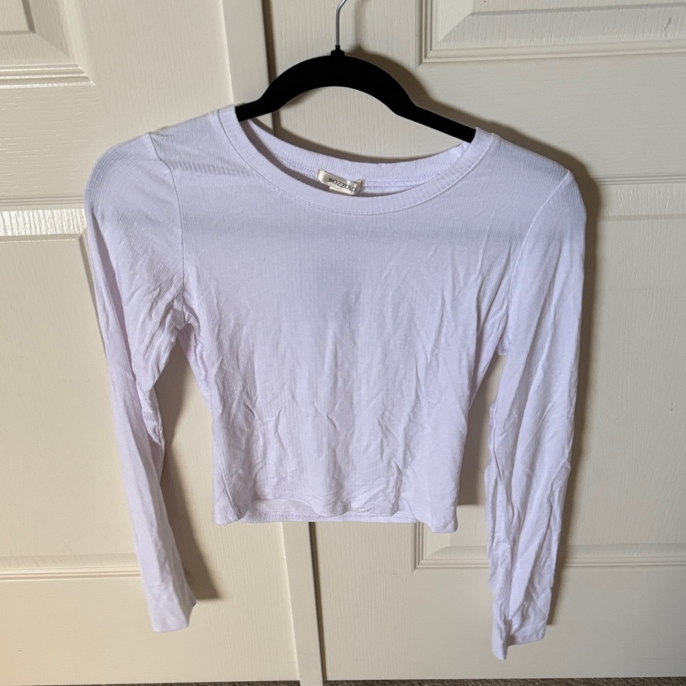 White Long Sleeve Women's Top